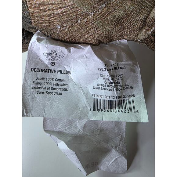 NEW John Derian Squirrel Sparkling Beaded Target 12" Plush Pillow NWT - Picture 9 of 10